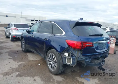 2014 Acura Mdx Technology Package from USA, damaged, VIN 5FRYD3H43EB019469